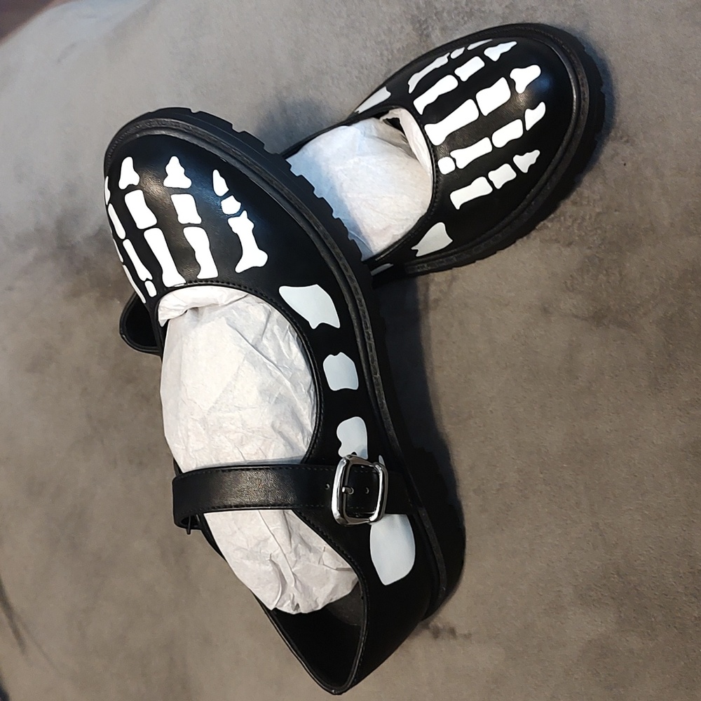 Skeleton Mary Jane Shoes